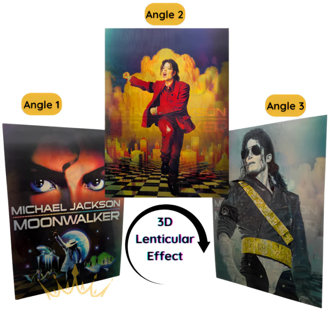 The Legend Pop in Motion 3D Art Poster