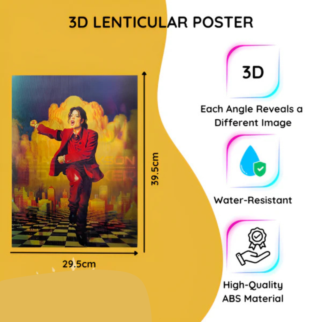 The Legend Pop in Motion 3D Art Poster